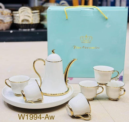 Luxury Tea Set with Kettle and Rotating Tray