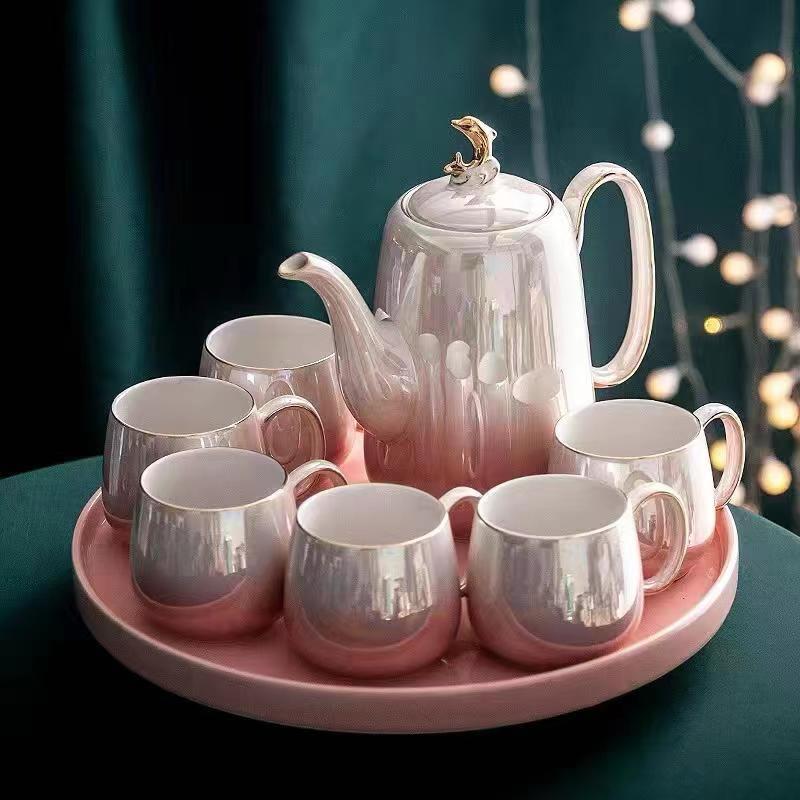 Premium Tea Set with Kettle and Tray