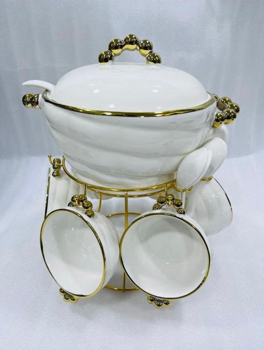 Premium Soup Set - White