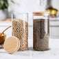 Wooden Lid Glass Jar - 650ml