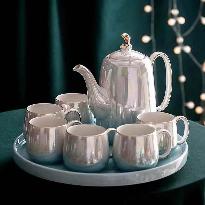 Premium Tea Set with Kettle and Tray